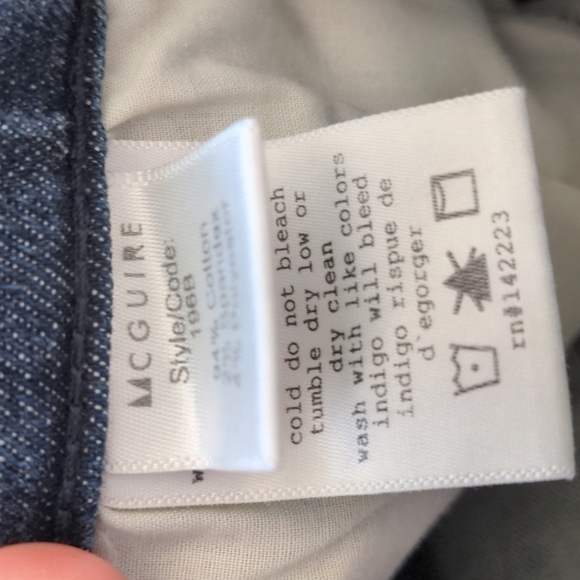 𝅺MCGUIRE Anthropologie Newton Skinny Bow Jeans 26 - Picture 12 of 12